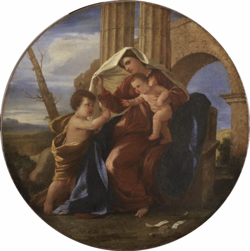 La Vergine col Bambino e Giovannino - Bourges, Museo di arti decorative, hôtel Lallem